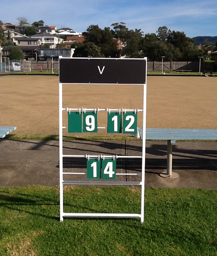 Lawn Bowls Scoreboard Numbers